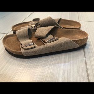 Women’s Birkenstock Stone Birkibuc; sz 40; worn 1X